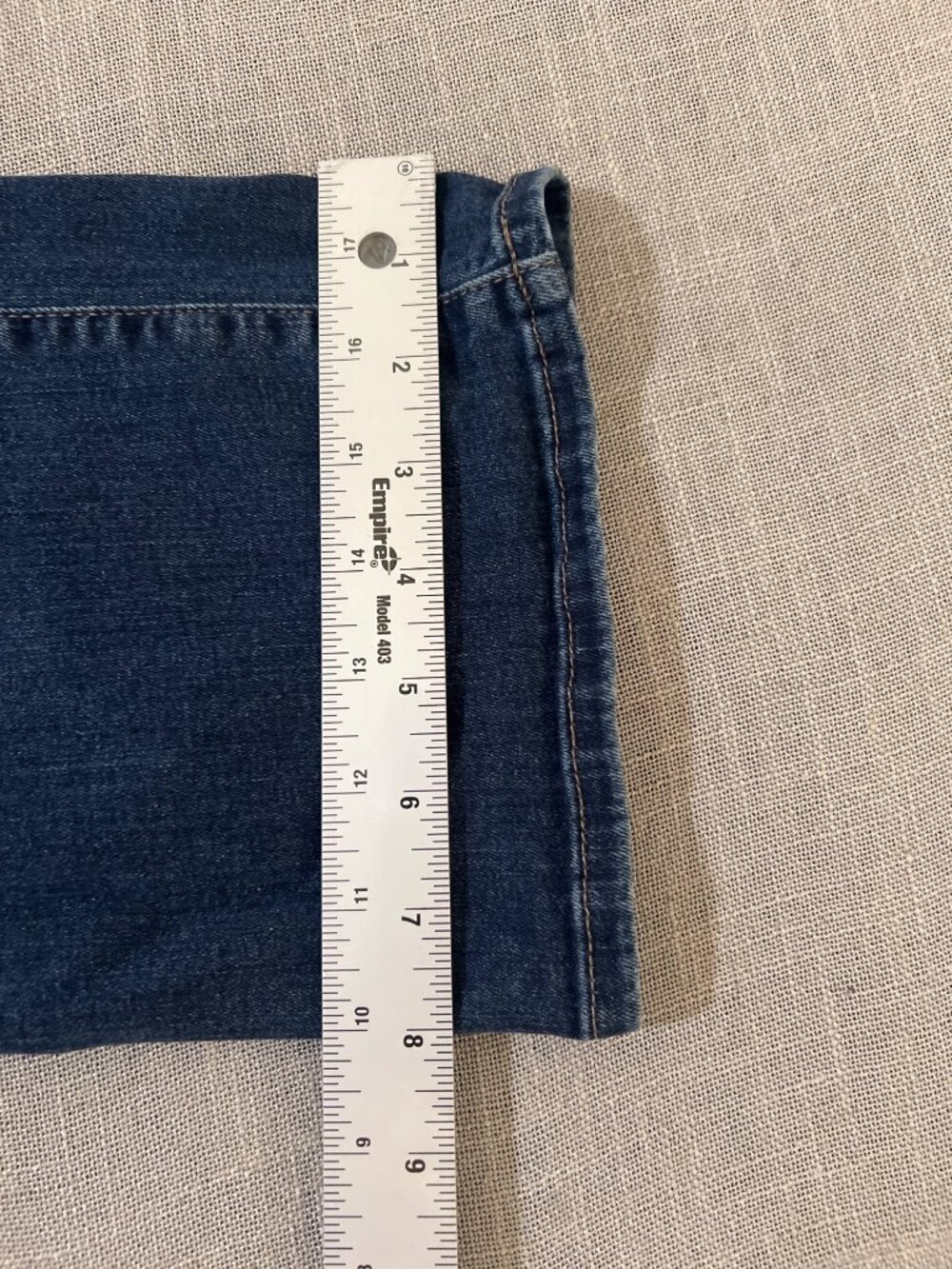 NYDJ Marilyn straight jeans size 12 blue denim - Picture 4 of 9